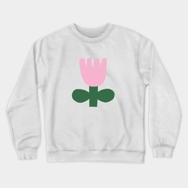 Bold pink flower Crewneck Sweatshirt by Lisa Jasmin Bauer